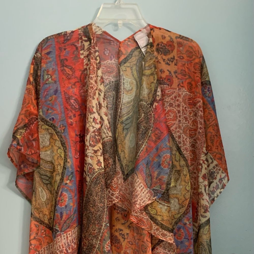 Chico’s colorful duster. Sz L/ XL